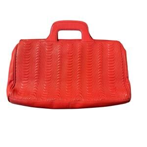 Hobo international Lauren clutch in coral patent leather